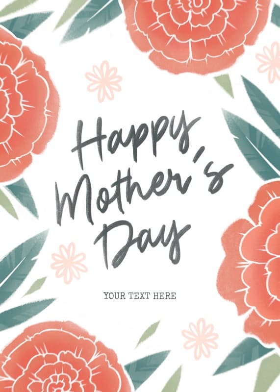 Mother's Day Flowers Card