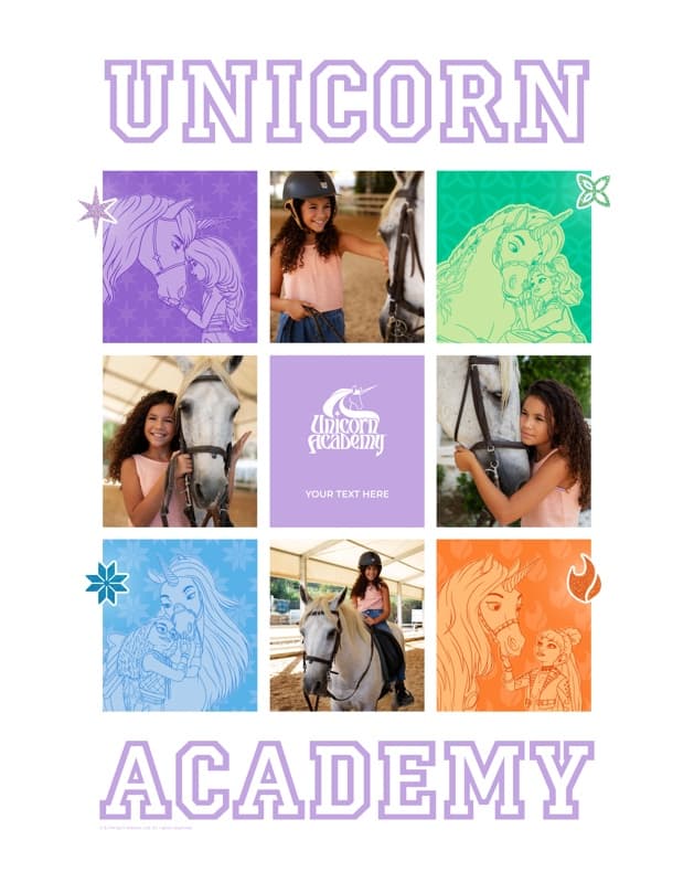 Unicorn Academy™ Power Multiphoto Poster Poster