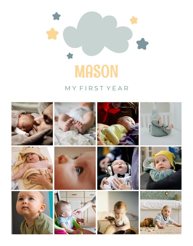 First Year Sky Poster