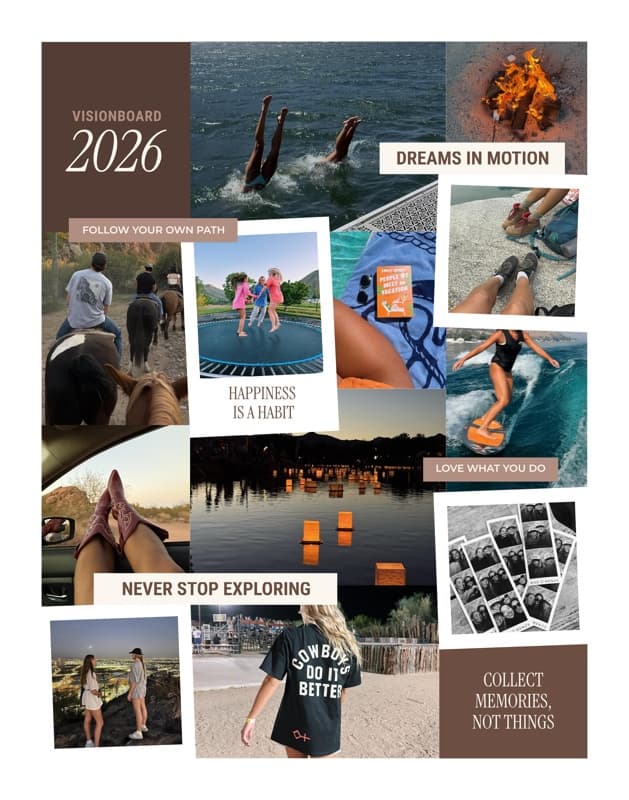 Vision Board Modern Poster