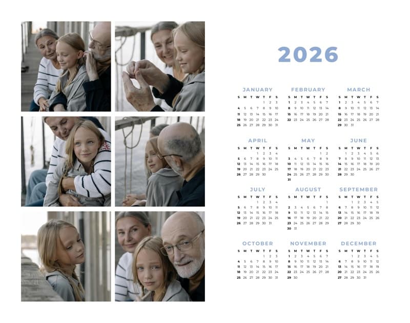 Square Photos Landscape Poster