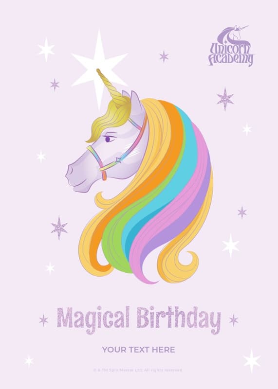 Unicorn Academy™ Magical Birthday Card