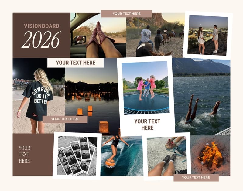 Vision Board Modern Landscape Poster