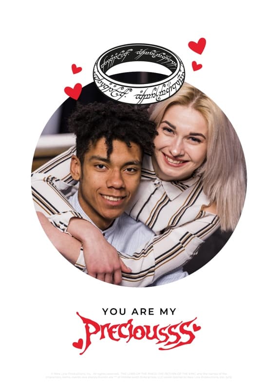 The Lord Of The Rings™ My Preciousss Photo Black and White Card