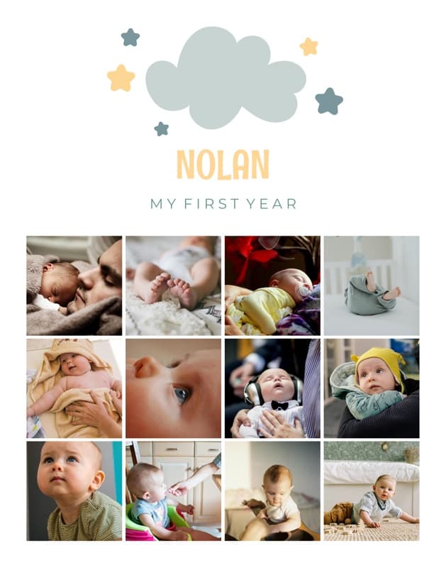 First Year Sky Poster