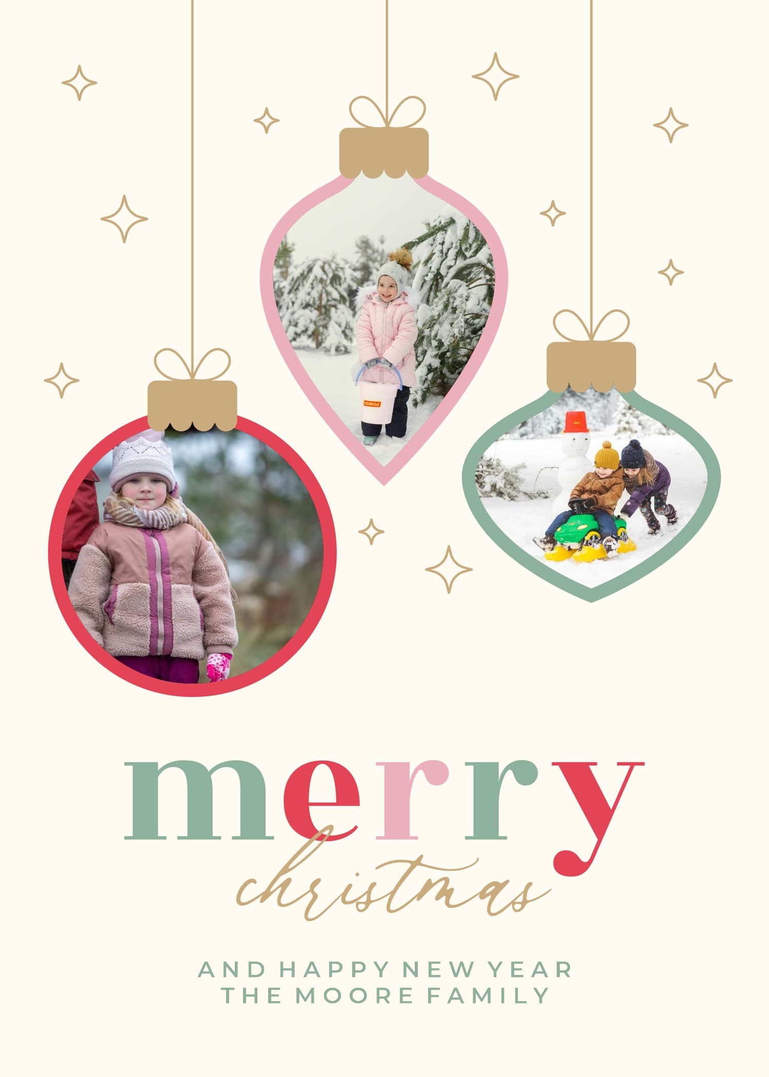 Colorful Ornaments Card