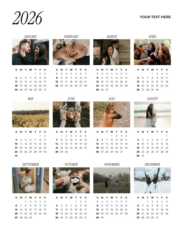 Monthly Moments Poster