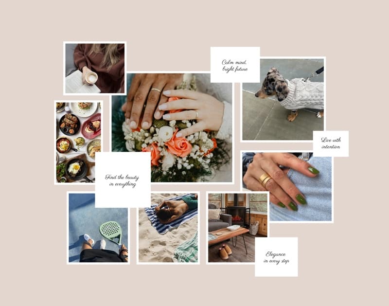 Vision Board Classic Landscape Poster