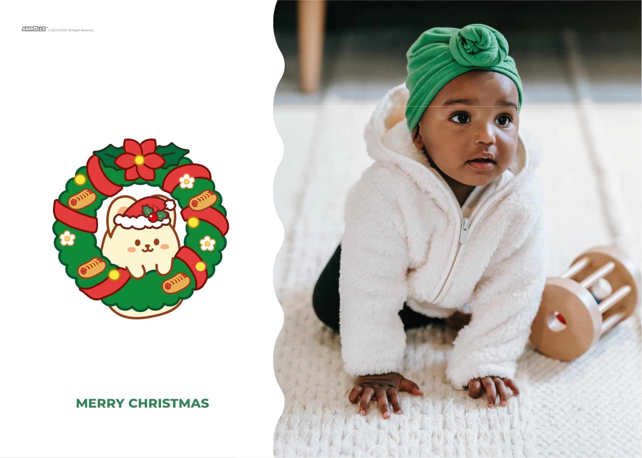 Anirollz® Sweet Christmas Card