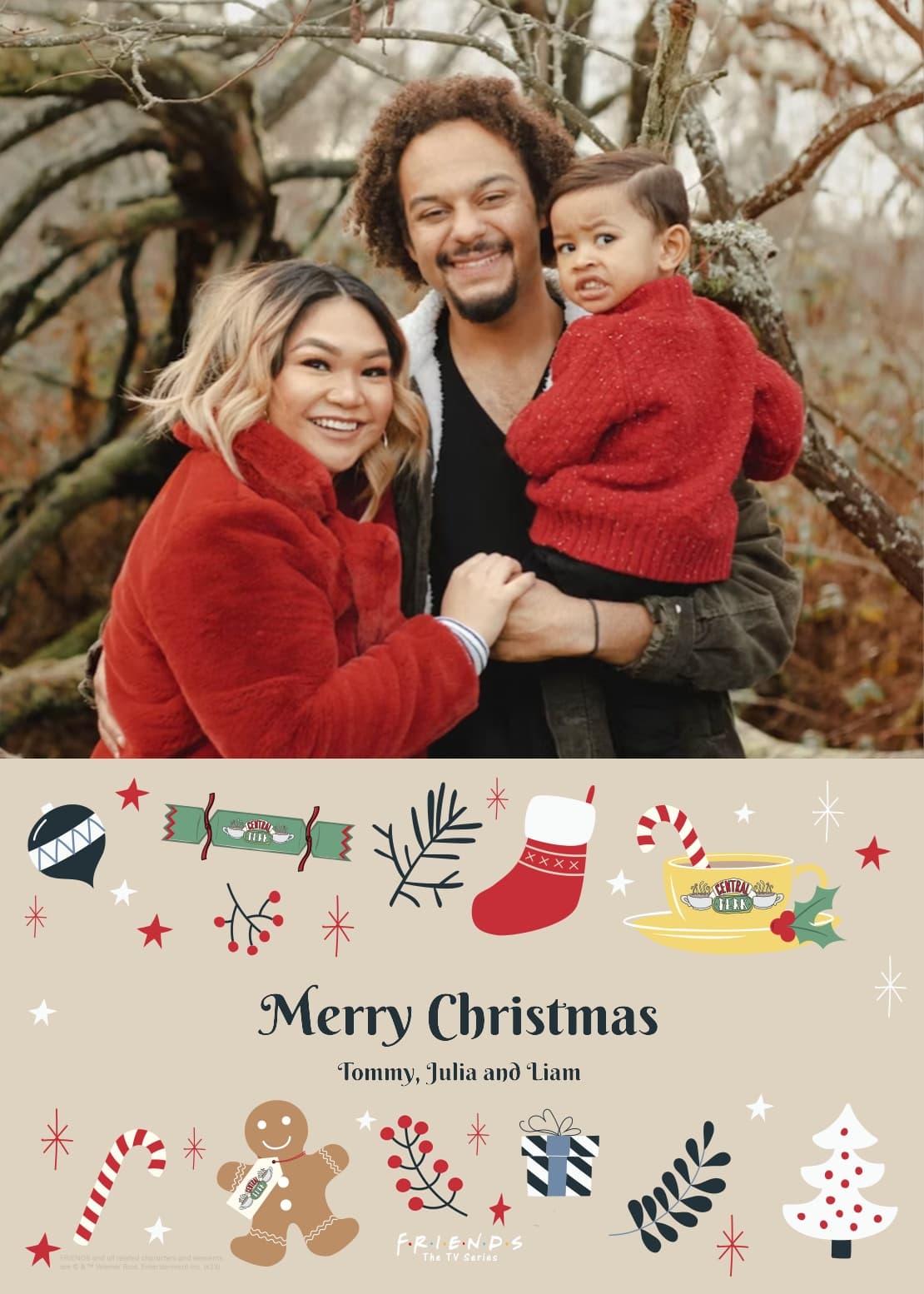 Friends™ Neutral Xmas Card
