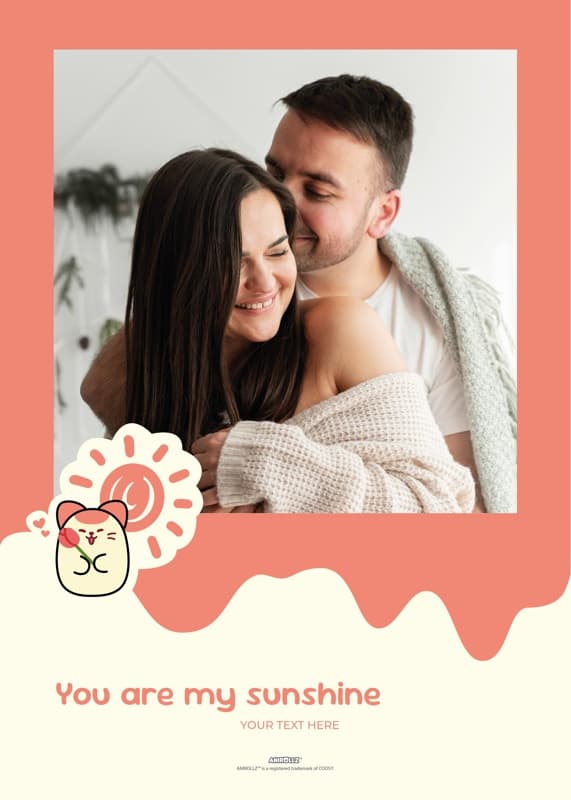 Anirollz® Sunshine Valentine Photo Card