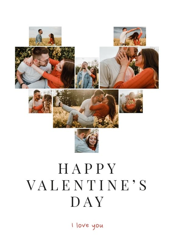 Heart photos Card