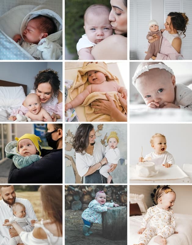 Collage Twelve Photos Poster