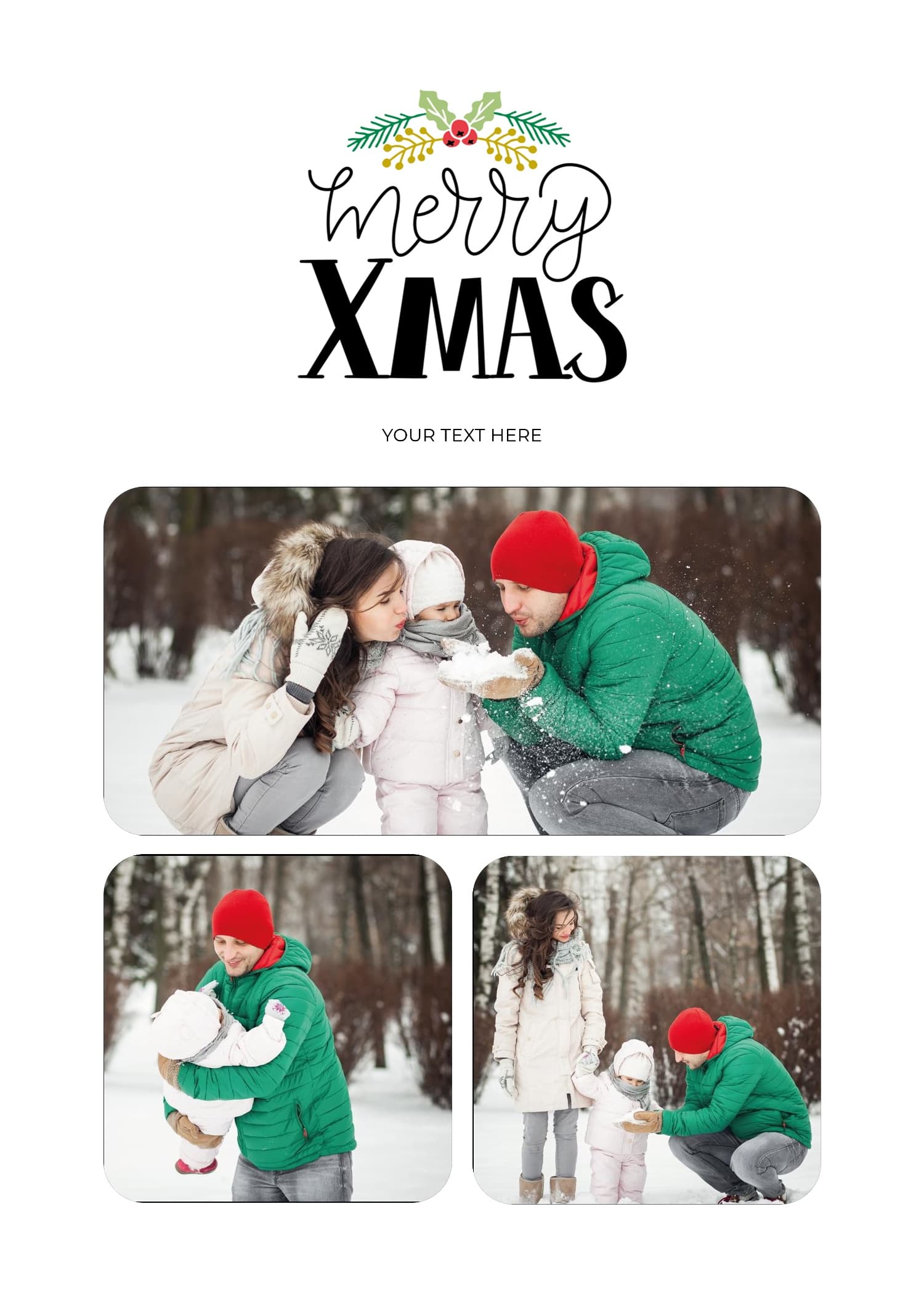 Sweet Holly Tree Card