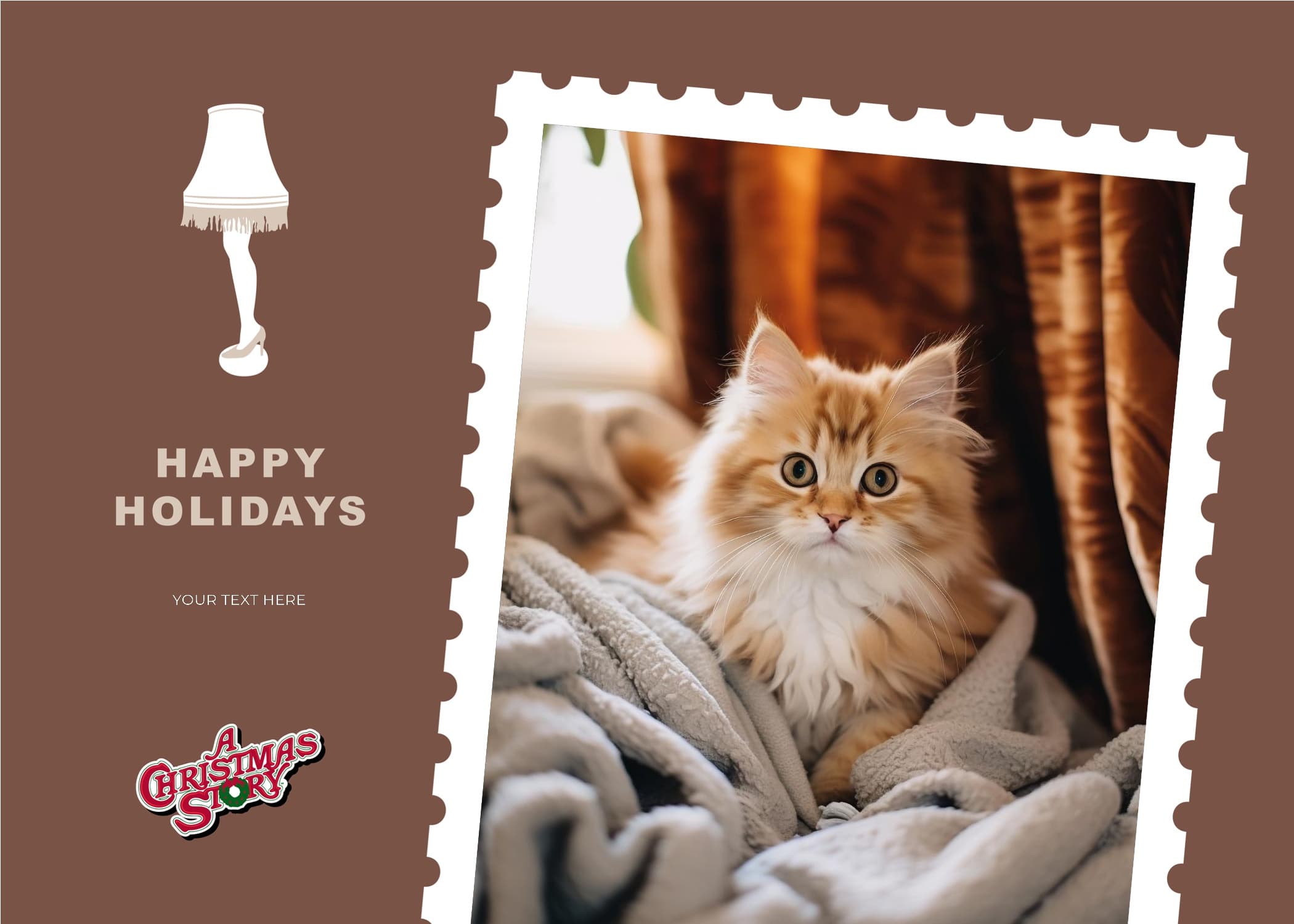 A Christmas Story™ Brown Holidays Card