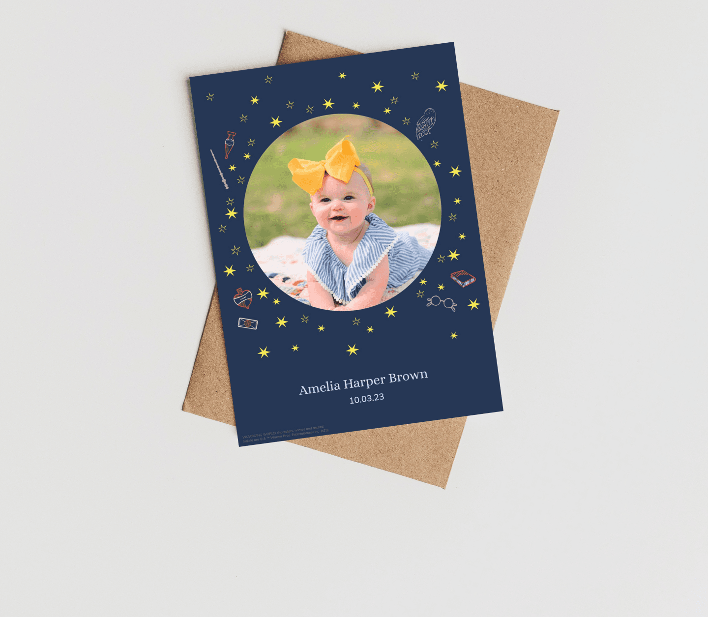 Harry Potter™ Neon Baby Card