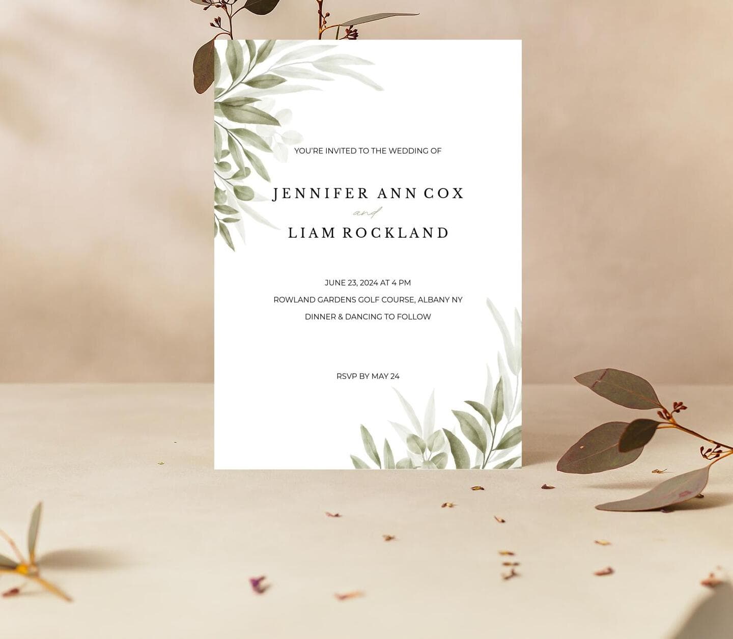 Classic Nature Invitation Card
