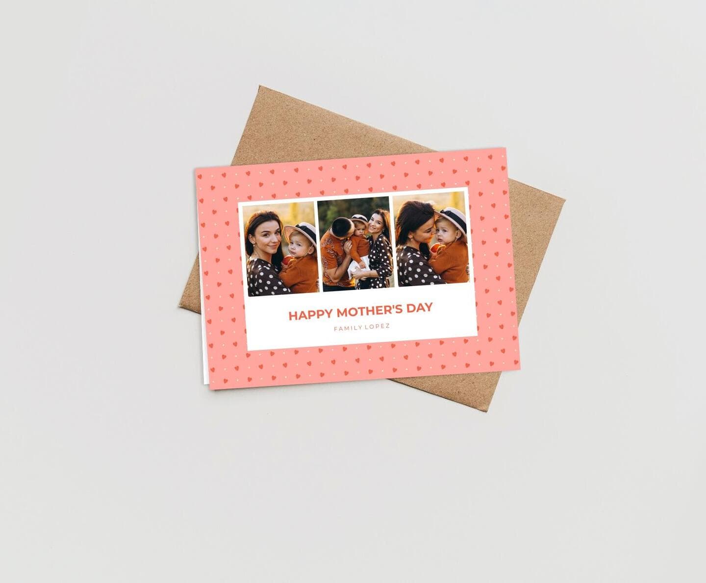 Pattern Little Hearts Card