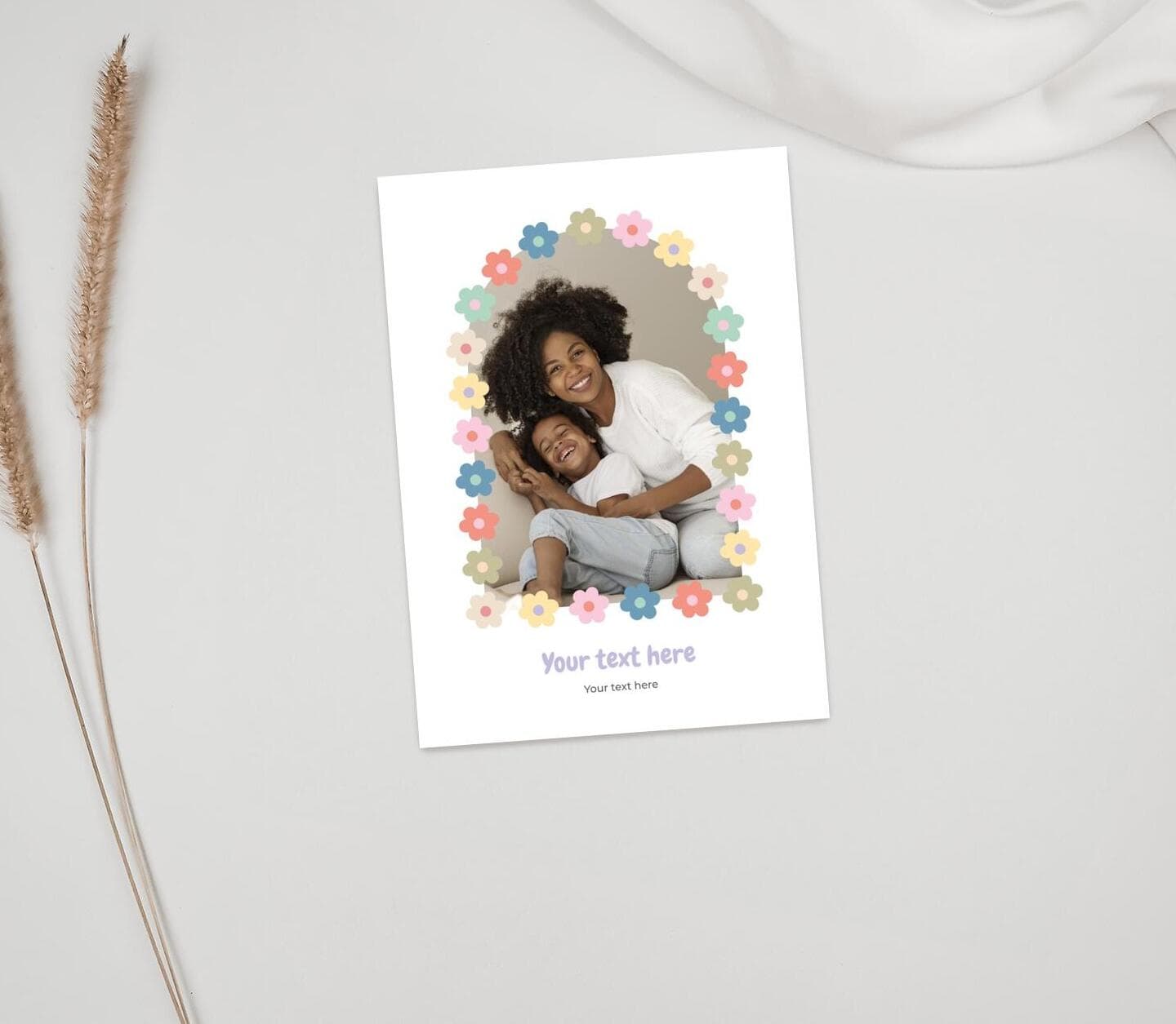 Retro Bloom Arch Card