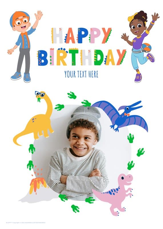 Blippi™ Dinosaur Card
