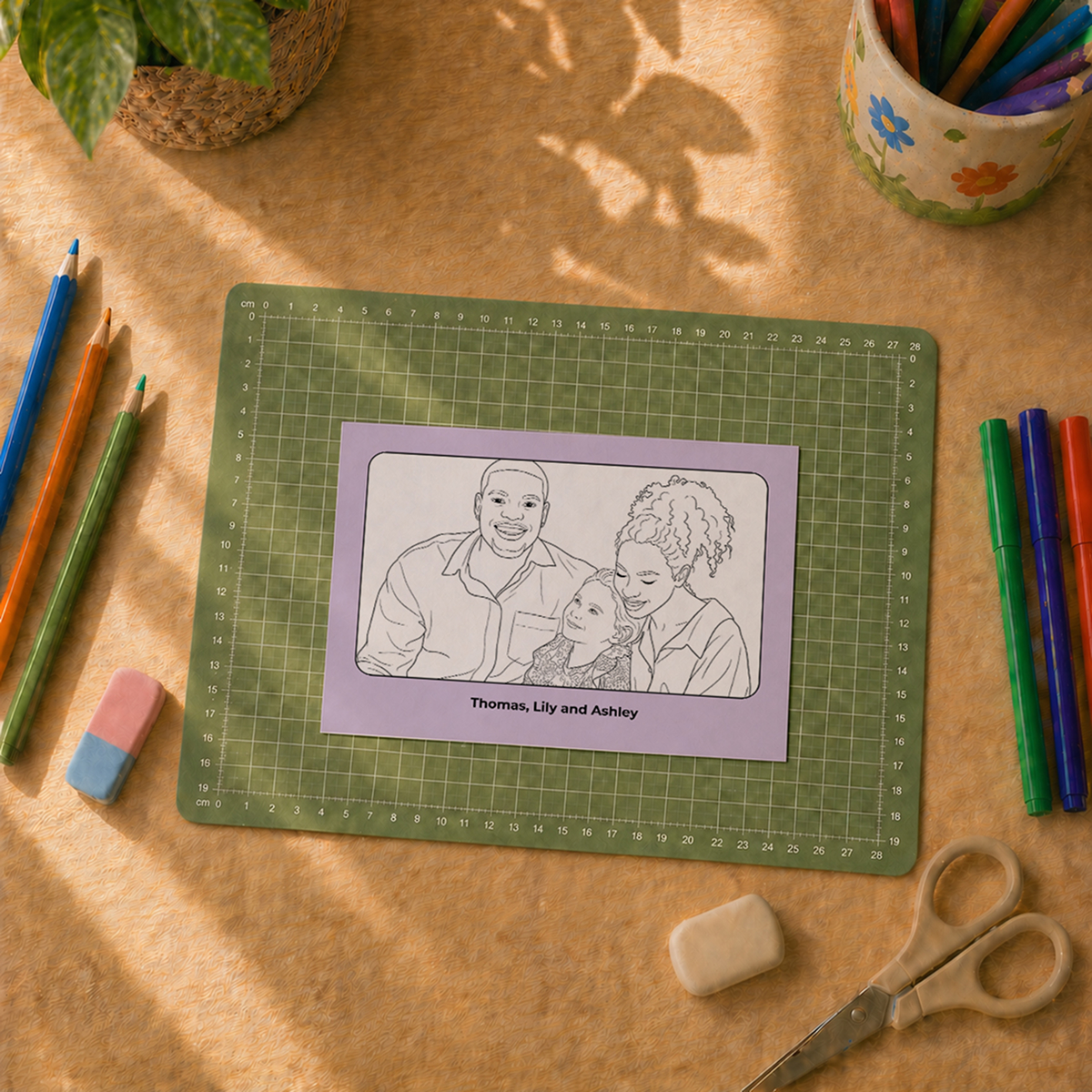 Coloring Card — Landscape 7x5
