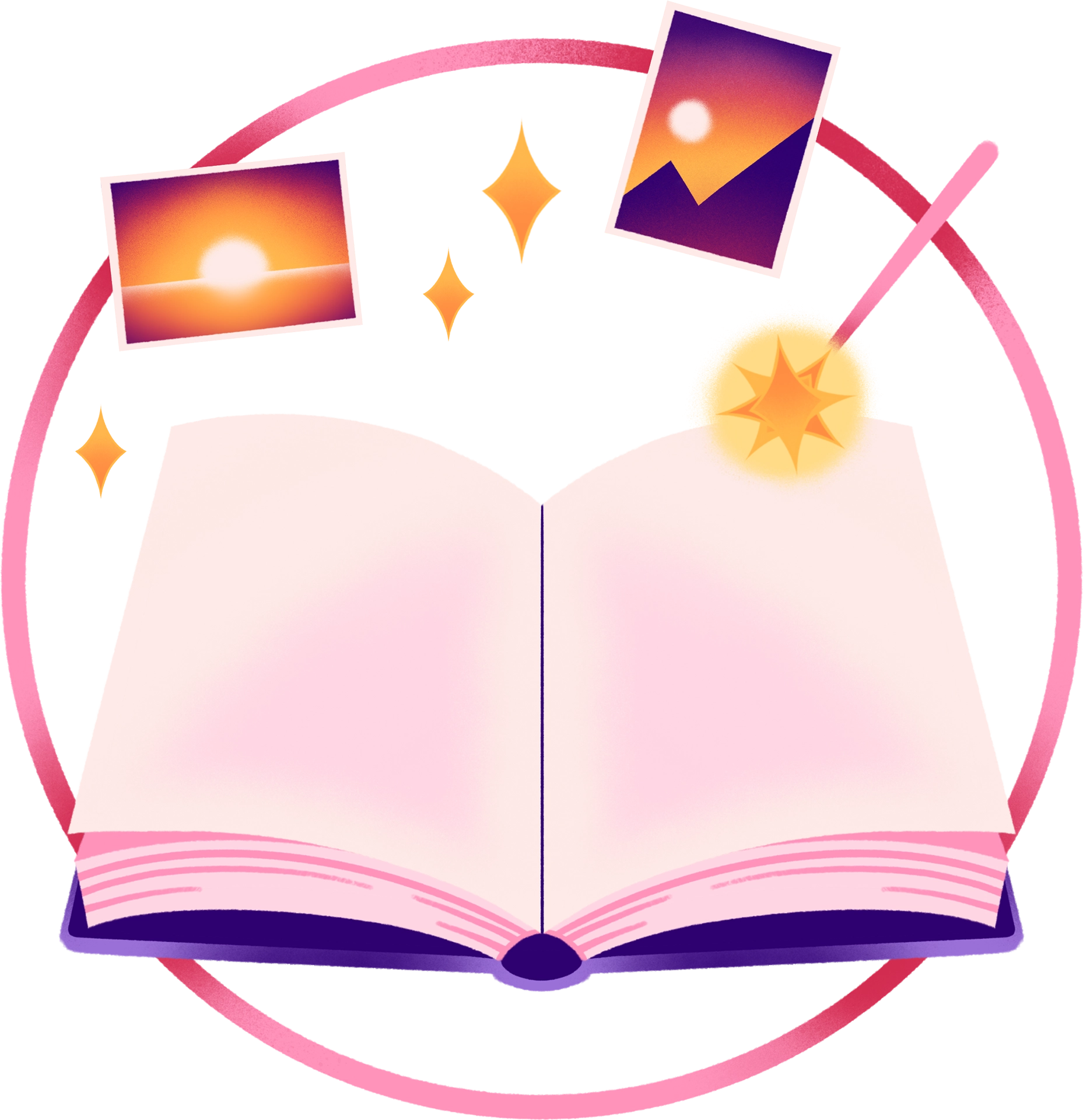 Pages arranged