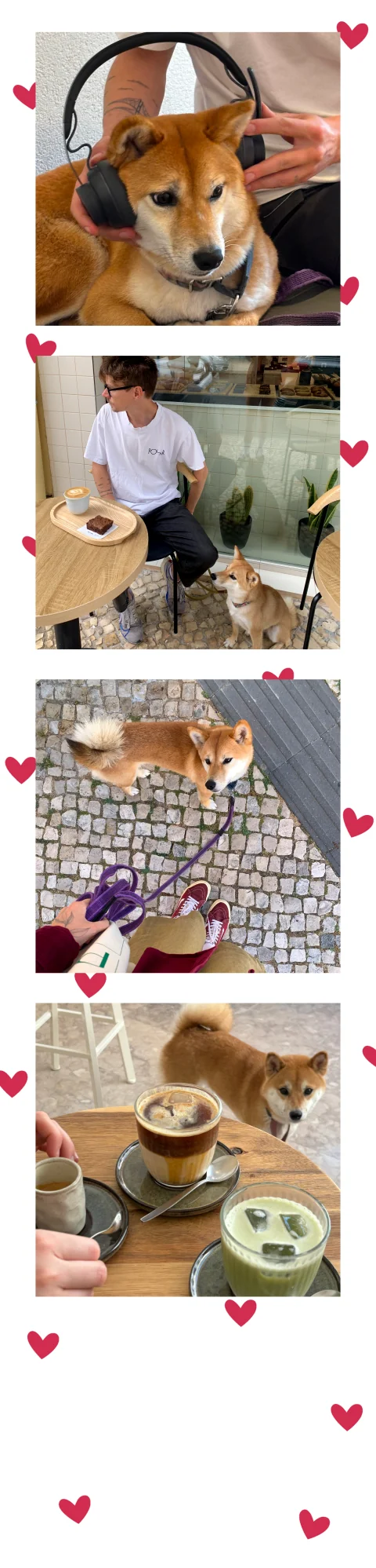 TINY HEARTS photobooth strip design