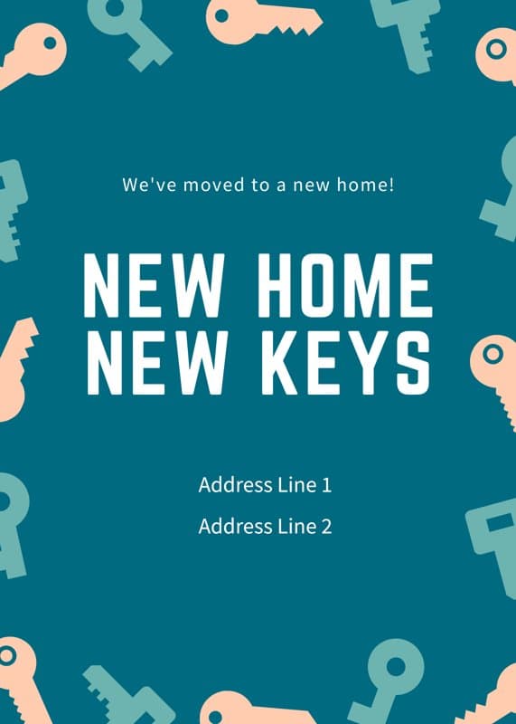 New Keys Card