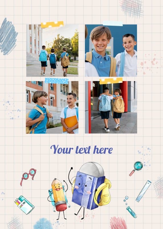 School book Card
