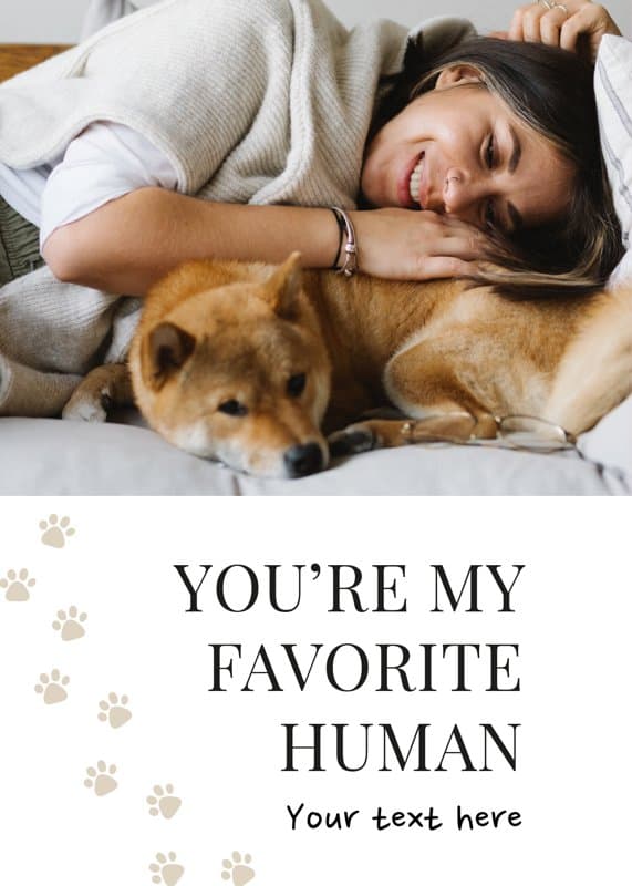 Paws prints Card