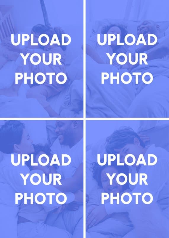 Upload Your Photos Four Portrait Card