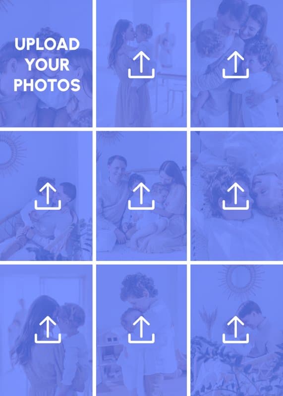 Upload Your Photos Nine Portrait Card