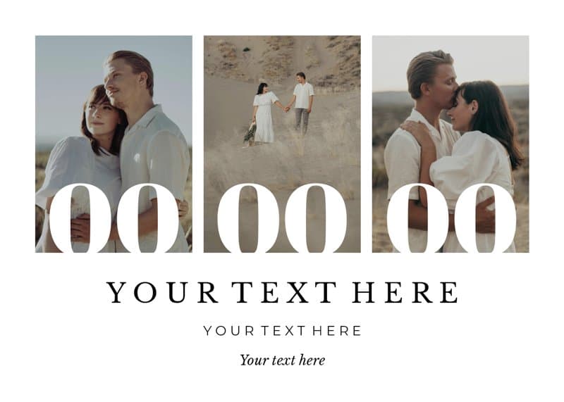 Classic Photos Save The Date Card