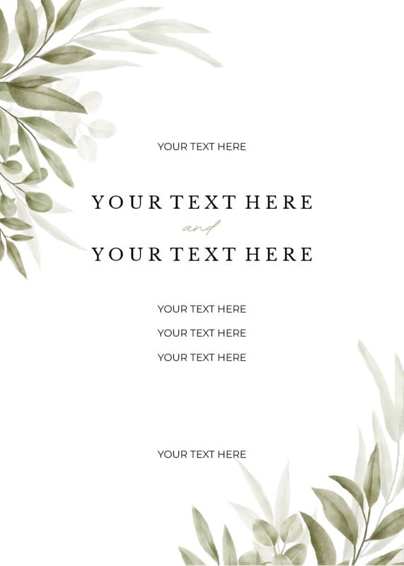 Classic Nature Invitation Card