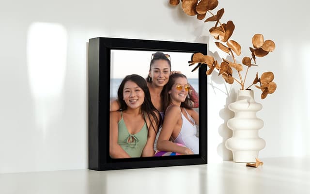 framed canvas with friends