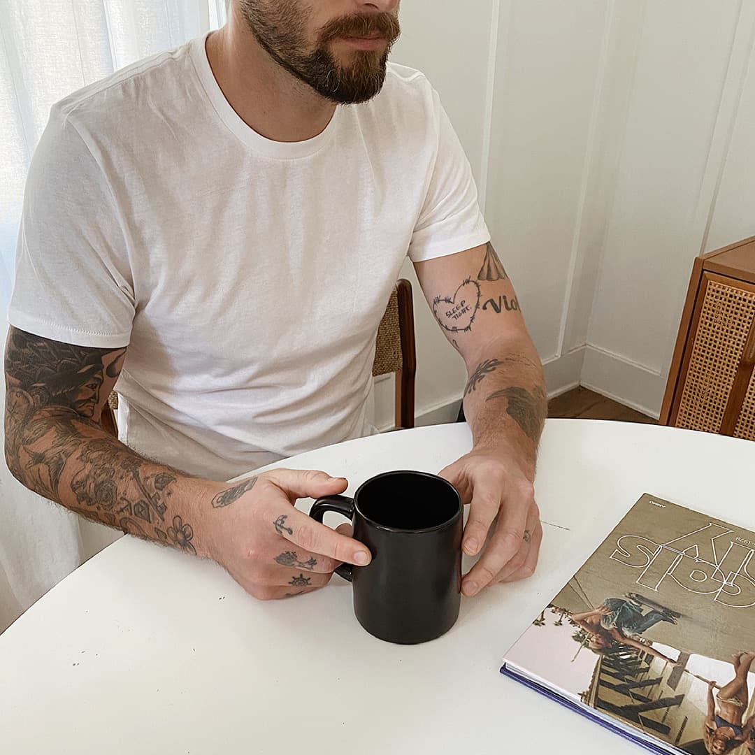 man with a moustache