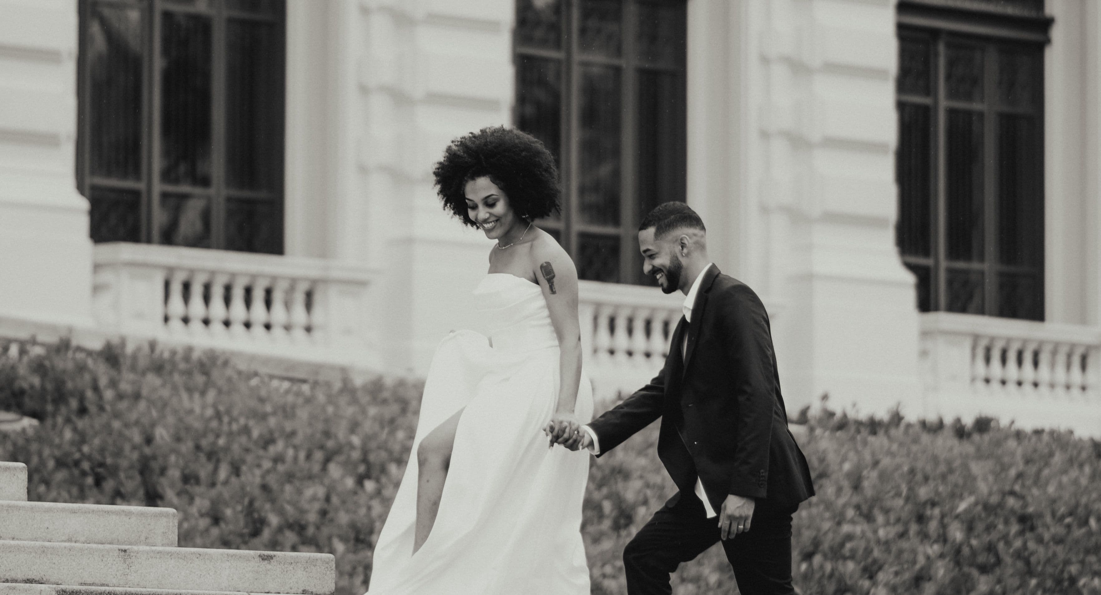 wedding photo black and white