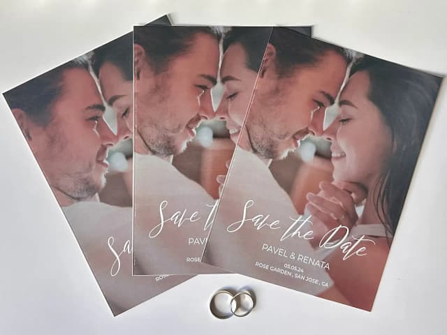 Save the date wedding cards