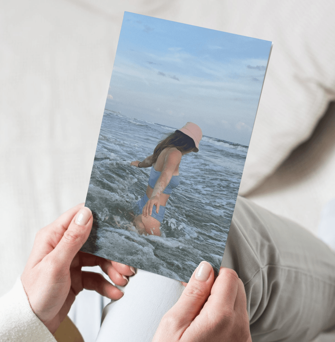 baddie print in hands