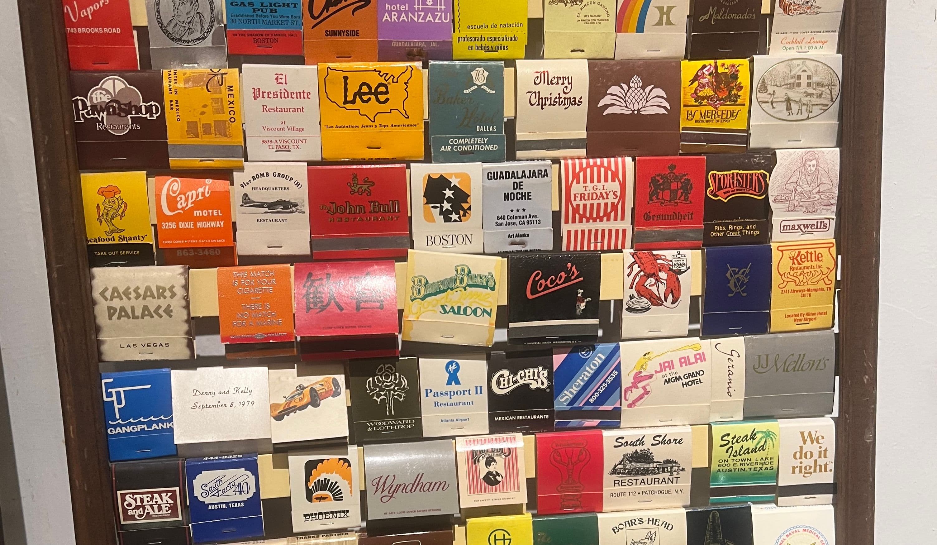 Many different matchbooks