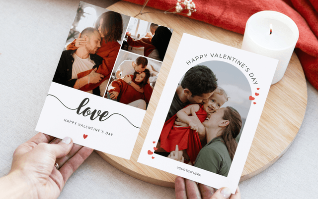 Customized Valentine's Day cards