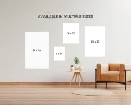 Poster sizes preview