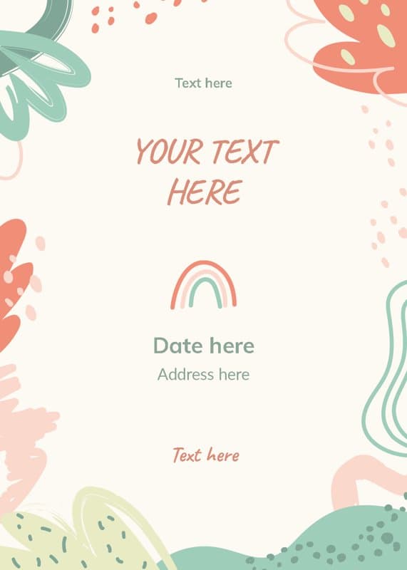 Pastel Rainbow Card