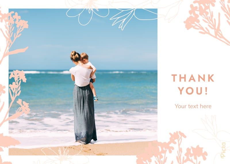 Thanks Flower Card