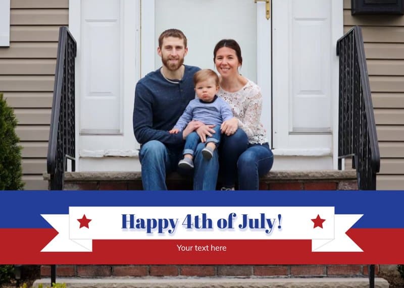 USA Banner Card