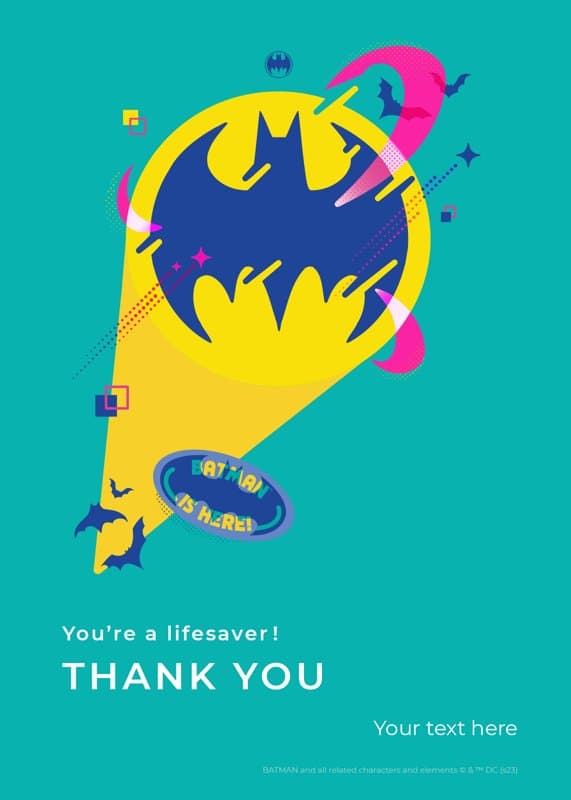 Batman™ Bat lifesaver Card