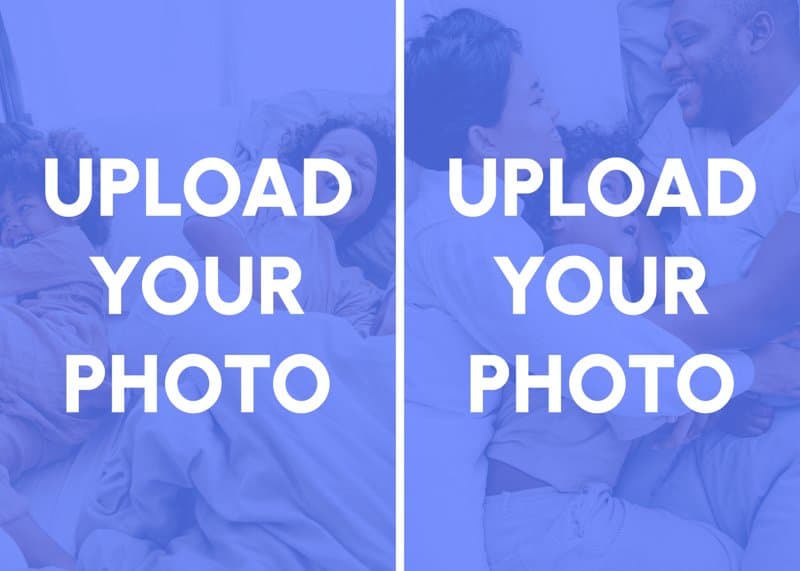 Upload Your Photos Two Landscape Card