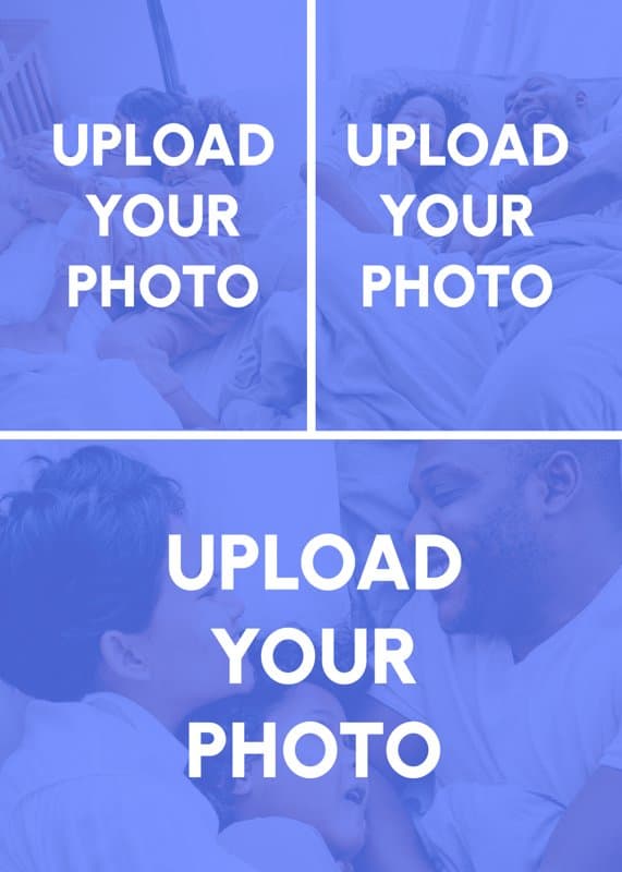 Upload Your Photos Three Portrait Card