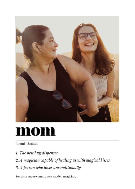 Definition Mom Card