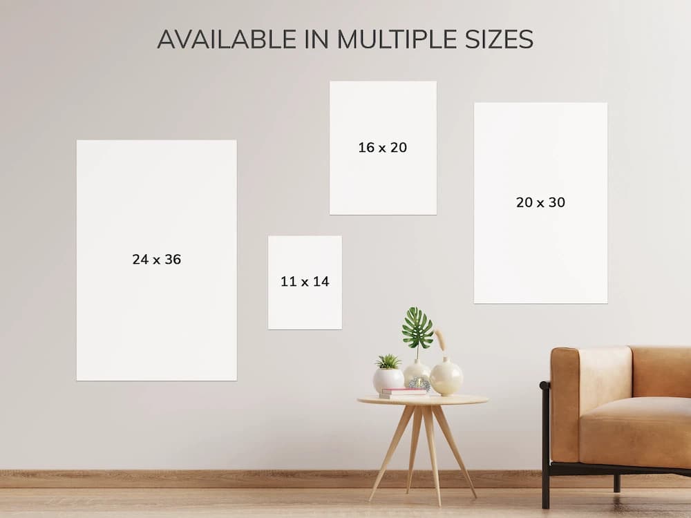 Text art poster product